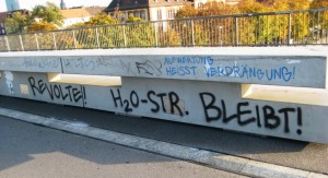 Bâle 24.10.11 wasserstrasse bleibt