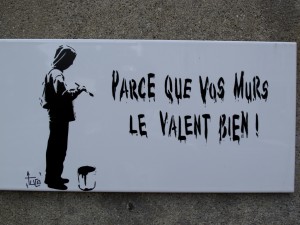 street art - faience Tuco - parce que vos murs le valent bien (1)