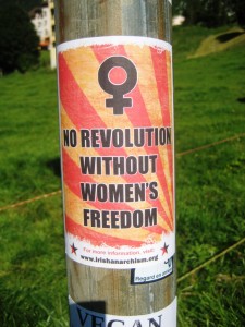 Saint-Imier Aout 2012_sticker_No Revolution without Women's Freedom