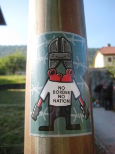 Saint-Imier Aout 2012 no border no nation sticker)