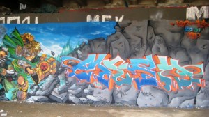 besancon septembre 2012 - Battle Chaser by Eklor et Mesh - graffiti (2)