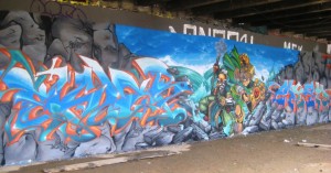 besancon septembre 2012 - Battle Chaser by Eklor et Mesh - graffiti