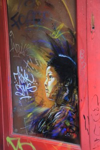 street art - Londres, UK Stencil - C215