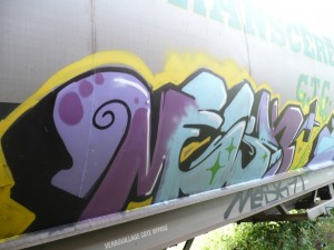 Mesk1 - graffiti - train- fret - strasbourg