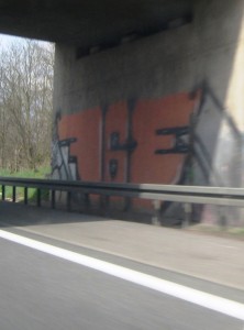 allemagne - graffiti - 763 Crew - autoroute - Avril 2013