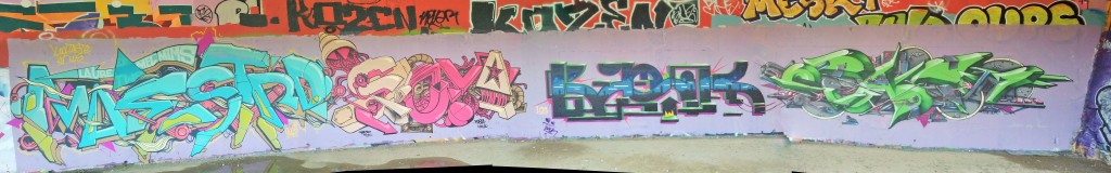 Besancon - Maestro, Soya, Basik, Eskat - graffiti 2015 (1)