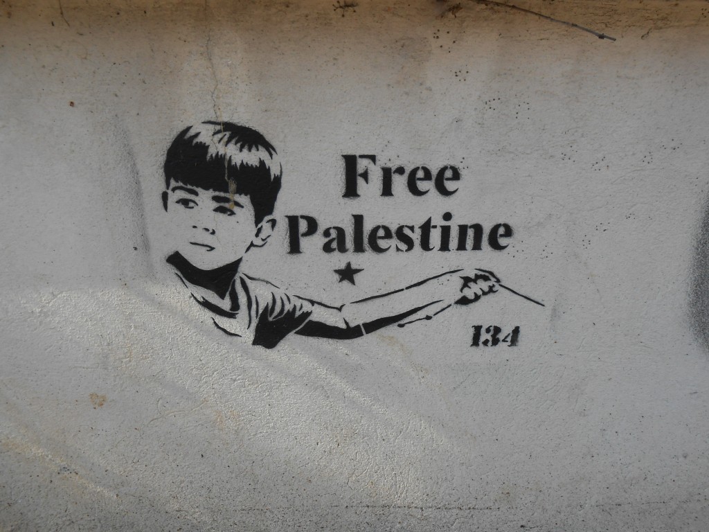 free Palestine - pochoir - besanocn - 2015 (1)