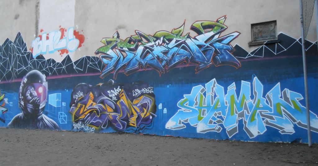 wask, robea, senz, shaman - graffiti besancon 2015