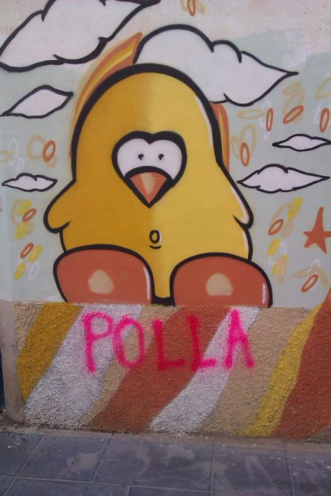 cartagena - polla, graffiit, tag