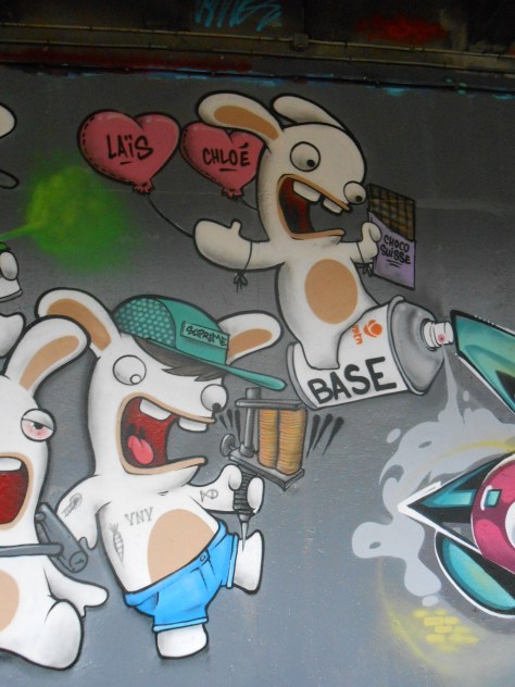 besancon, graffiti, avril 2014 Lapins Crétins Gang - Mesh - Wyker - Nacle (7)