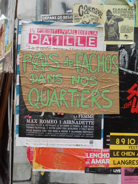 besancon, juin 2014 pas de fachos dans nos quartiers